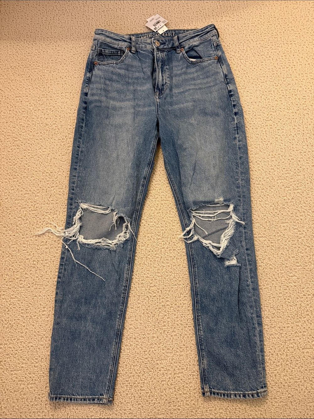 NWT American Eagle Distressed High-Rise Women’s Jeans - Blue